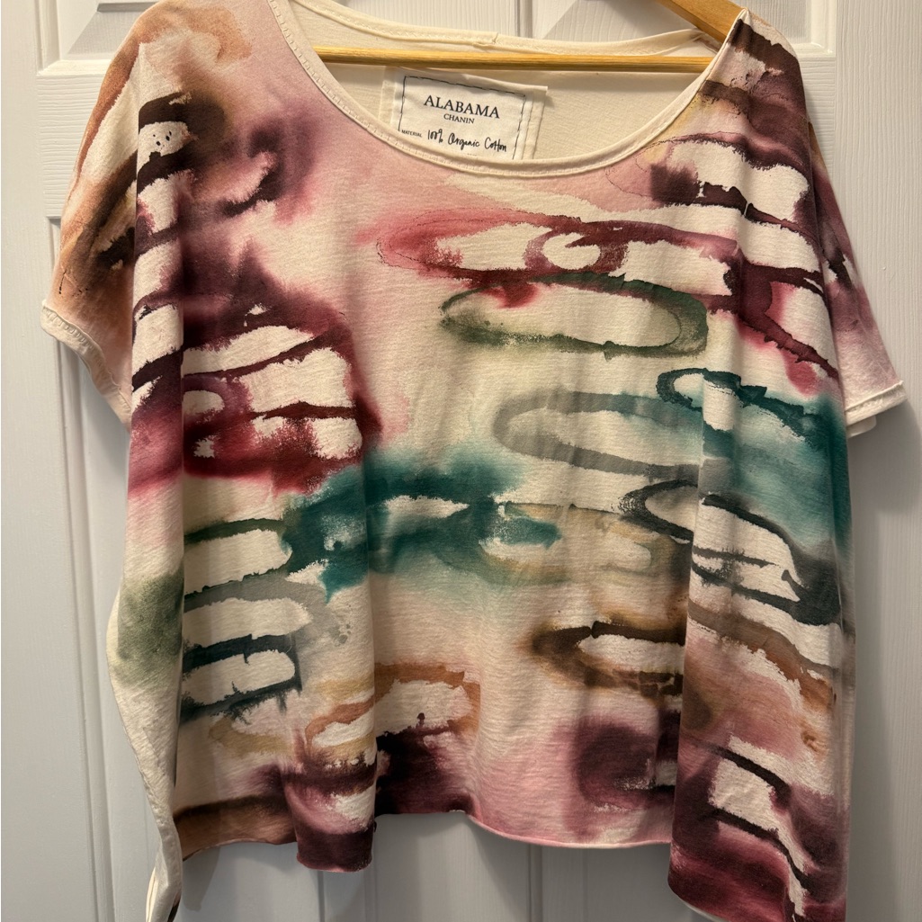 Alabama Chanin Multicolor Organic Cotton Top